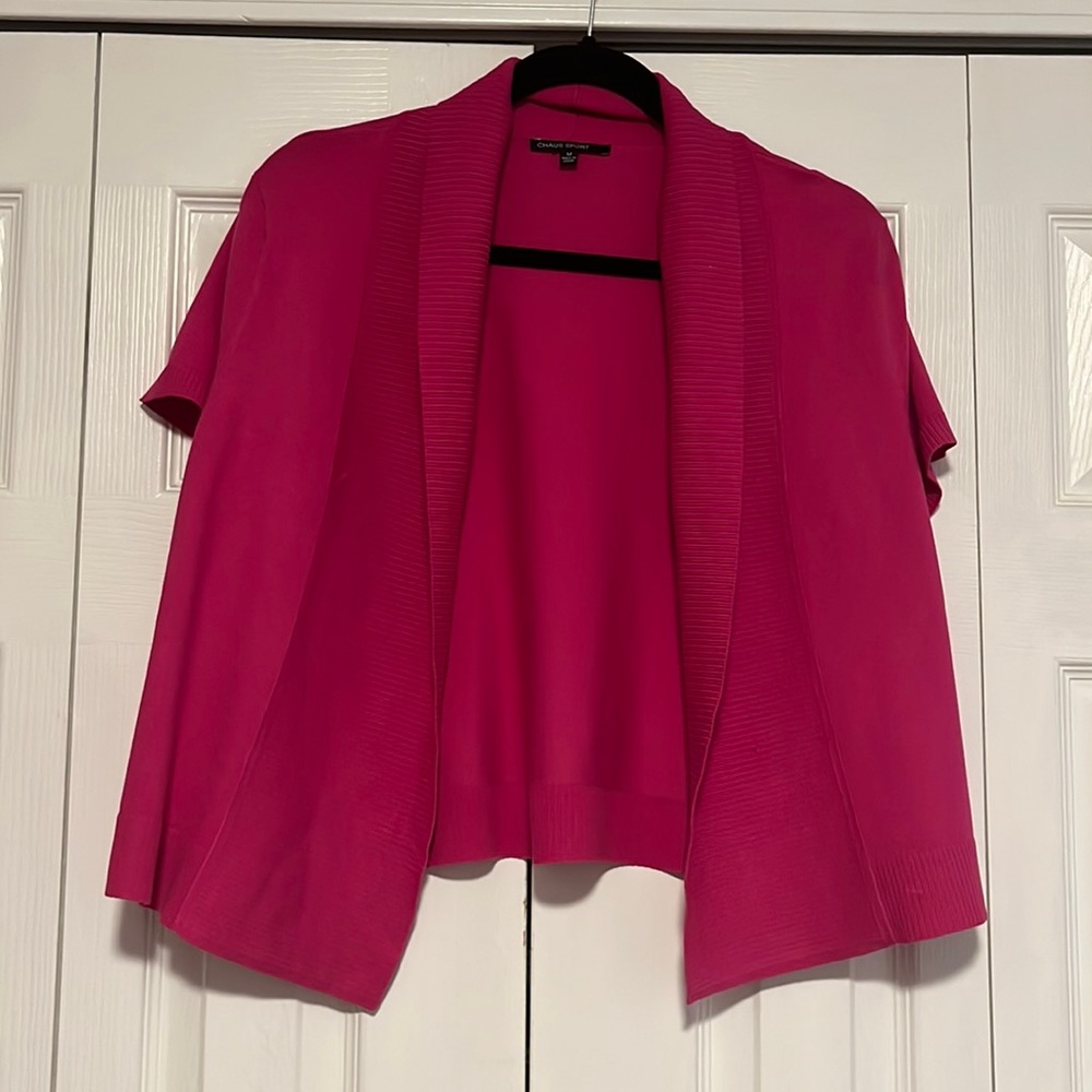 Pink cardigan